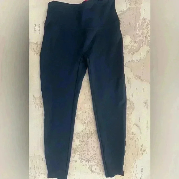 SPANX Navy Pointe Slim Pants Hidden Tummy Panel Size XL - Picture 5 of 10